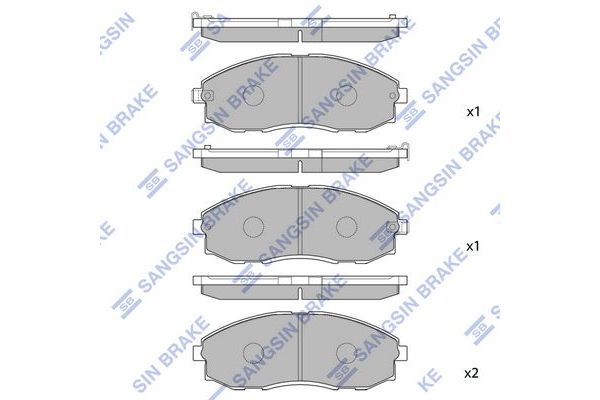 Fren Disk Balata Ön Hyundai H-1 (->2008)  SANGSIN SP1099