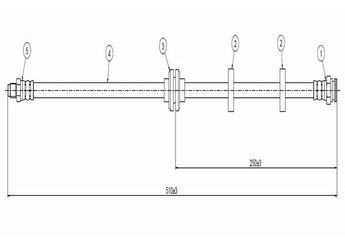 Fren Hortumu Ön Sağ veya Sol CAVO C800 913A  46738613