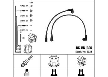 Buji Kablosu  NGK 6024  1101349467 11 01 349 467 7701025483 77 01 025 483