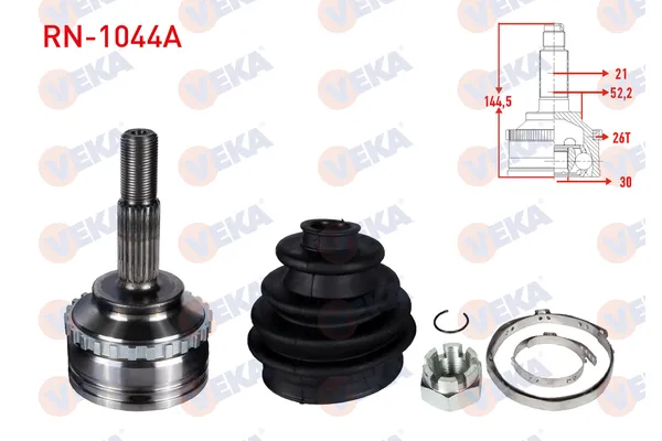 Aks Kafası Ön Dış Sağ veya Sol VEKA RN-1044A