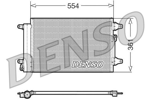 Klima Radyatörü  Ford Galaxy (VY)(2000->)  DENSO DCN32015