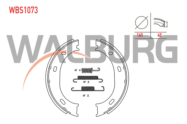 El Fren Balatası  WALBURG WBS1073