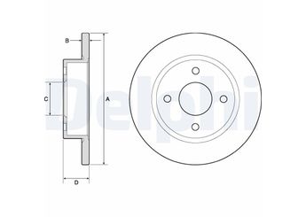 Fren Disk Ayna Ön Sağ ve Sol DELPHI BG2683  402065F001 402065F003 40206-5F001 40206-5F003 40206018VA D02065F00CVA