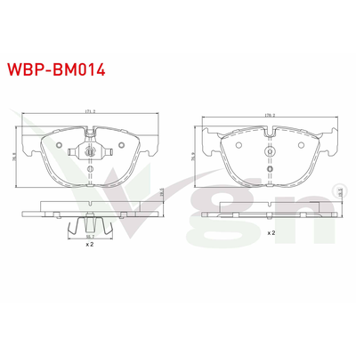 Fren Disk Balata Ön WGN WBP-BM014