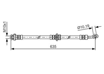 Fren Hortumu Ön Sol BOSCH 1 987 481 432  46210JD005 46210-JD005 46210 JD005