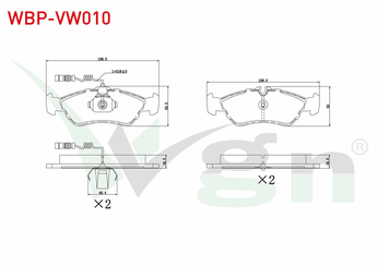 Fren Disk Balata Arka WGN WBP-VW010  