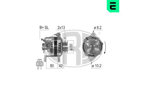 Alternatör  Nissan Patrol GR (Y61)(10.1997->)  ERA 210767A
