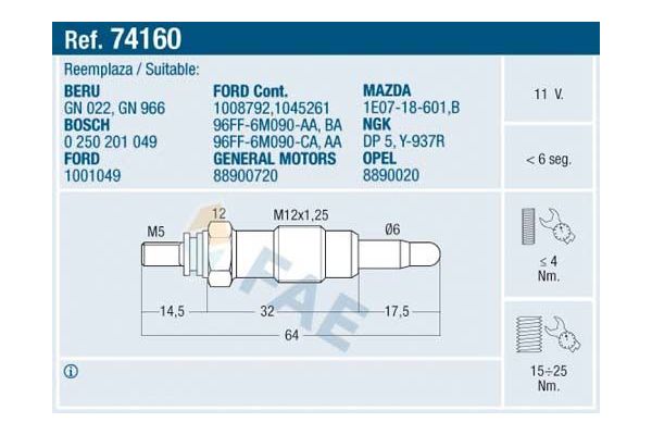 Isıtma Bujisi  ET1 ET061381