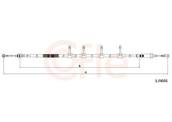 El Fren Teli Ön Sağ veya Sol CAVO 1102 815  71765550