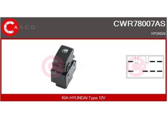 Cam Açma Düğmesi Arka Sol MCAR AN-813  935801C000WK 93580-1C000WK K2FA66380 0K2FA-66380 935801C010WK 93580-1C010WK