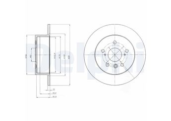 Fren Disk Ayna Arka Sağ ve Sol DELPHI BG4268  4243106120 4243133150 4243106140 4243133130 42431-33130 4243106160 4243106170