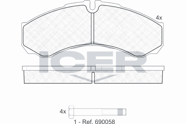 Fren Disk Balata Arka Iveco Daily Kargo Aracı  (Sommer)(2006->)  IVECO ORJINAL 2992339-Y