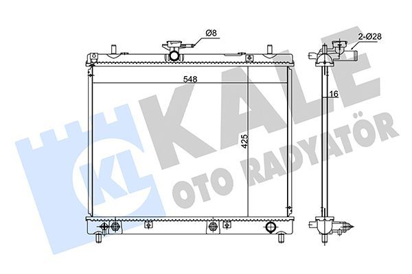 Su Radyatörü  Daihatsu Terios (J2...)(2006->2013)  KALE 348195