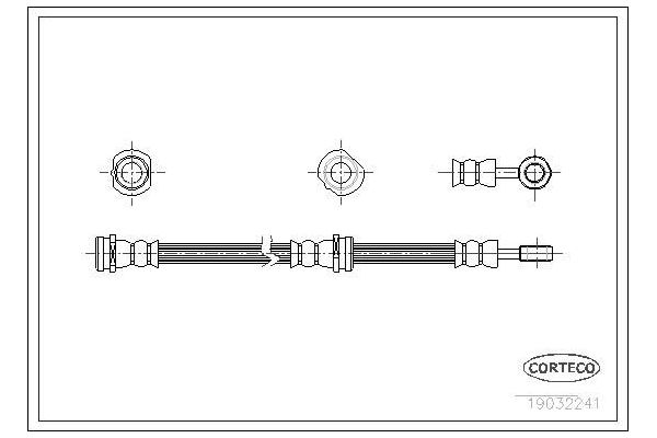 Fren Hortumu Arka Sol Nissan Almera Tino (V10M)(05.2000->)  ASPART 3HOS1251