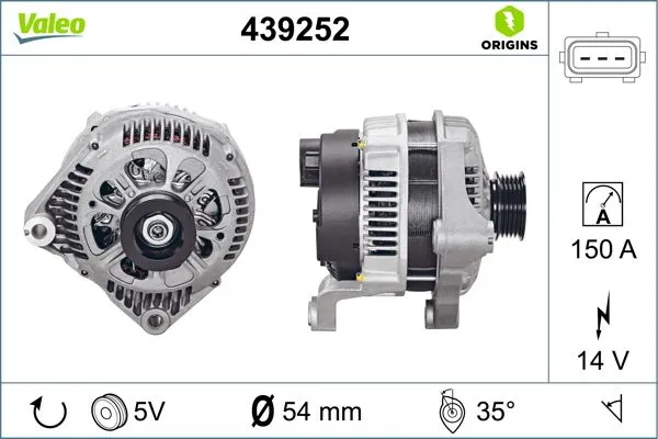 Alternatör  BMW X5 Serisi (E53)(2000->)  VALEO 439252