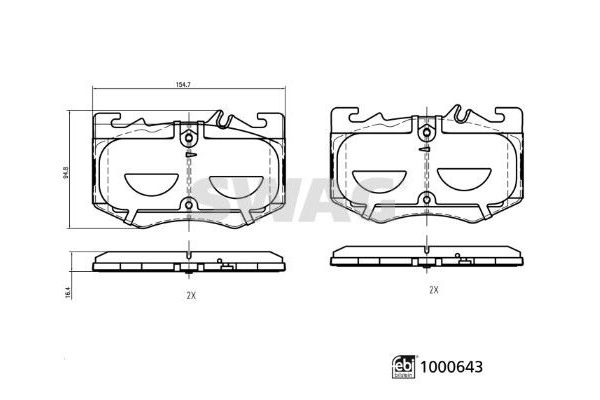 Fren Disk Balata Ön Mercedes A -Serisi (BM 177)(05.2018->)  SWAG 33 11 3710