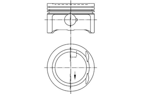 Piston (90.91MM-STD)   KOLBENSCHMIDT 94953600