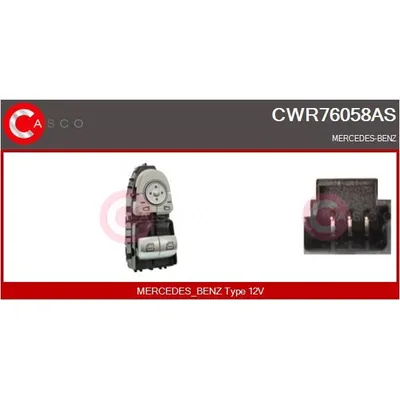 Cam Açma Düğmesi Ön Sol MCAR AN-526D