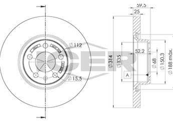 Fren Disk Ayna Ön Sağ ve Sol MGA 50575  4F0615301D 4F0 615 301 D