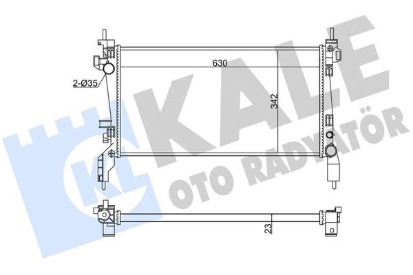 Su Radyatörü  BMW 3 Serisi Touring (E91)(2005->)  KALE 363650