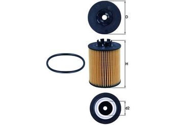 Yağ Filtresi  MAHLE OX 173/2D  90530260 1109S1 9192425 09192425 90542609 90543378 90530259 650307 0650307 5650309 5650310 650311 90542608 1651084E00 1651084E00000