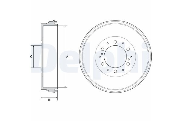 Kampana Arka Sağ veya Sol Toyota Hilux (KUN)(2005->)  DELPHI BF537