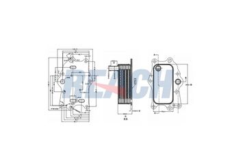 Motor Yağ Soğutucu  FITPART FIT04010004O  96868256 4820862 25192111 4818024