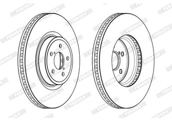 Fren Disk Ayna Ön Sağ ve Sol FERODO DDF1841C-1  26300AG000 26300AG001