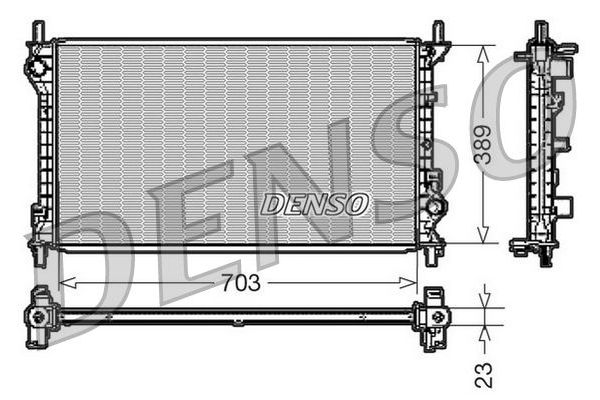 Su Radyatörü  DENSO DRM10108