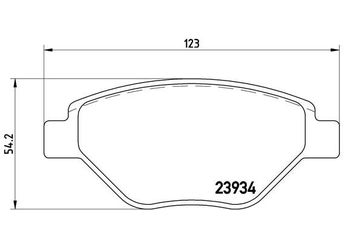 Fren Disk Balata Ön BREMBO P 68 031  410609192R 7701207673 8671016189