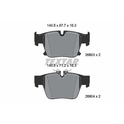 Fren Disk Balata Arka TEXTAR 2680301