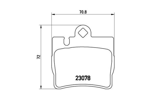 Fren Disk Balata Arka Mercedes S -Serisi 4 Kapı (BM 220)(07.1998->)  BREMBO P 50 042