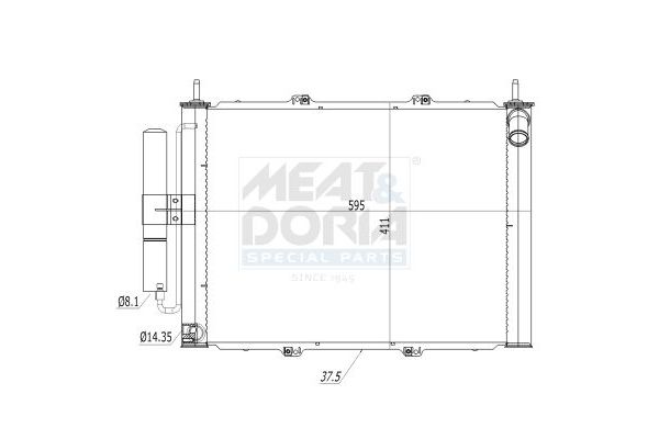 Klima Radyatörü  MOTORTEC RNT0482