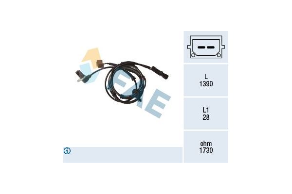 Abs Sensörü Arka Sol Audi S4 Sedan (8E)(03.2003->)  FAE 78171