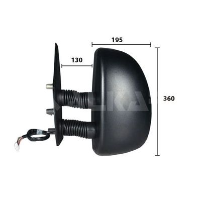 Dikiz Aynası Dış Sol Fiat Ducato Kamyonet Çift Kabin (03.2002->)  FIAT ORJINAL 1325629080