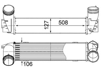 Turbo Radyatörü  MAHLE CI 490 000S  17517800682 7800682