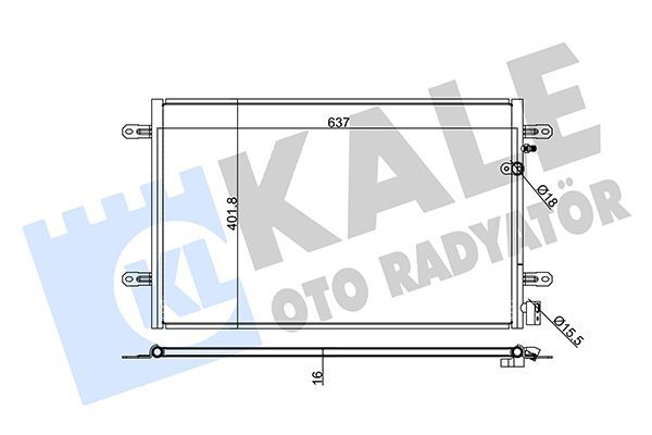 Klima Radyatörü  Audi A6 Sedan (4F2)(03.2004->)  KALE 375300