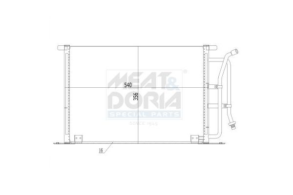 Klima Radyatörü  Ford Fiesta Courier (DX)(2000->)  NISSENS 94277