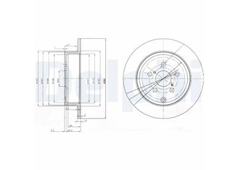Fren Disk Ayna Arka Sağ ve Sol DELPHI BG3912  4243105030 42431-05030 4243105060 42431-05060 42431YZZAA