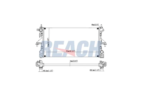 Su Radyatörü  Opel Movano C P.Van (U9/Y)(2021->)  VEKA 16-1430B