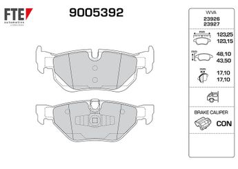 Fren Disk Balata Arka FTE 9005392  34212288891 2288891 2 288 891 34 21 2 288 891 34216767148 34 21 6 767 148 34216767150 34 21 6 767 150 34216773161 34 21 6 773 161 6767148 6 767 148 6767150 6 767 150 6773161 6 773 161