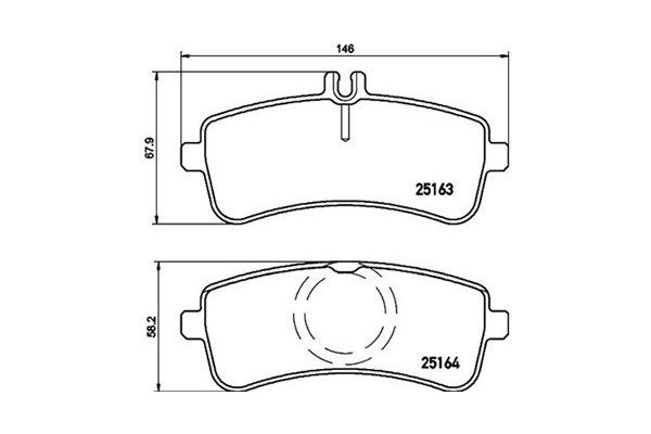 Fren Disk Balata Arka Mercedes C -Serisi Cabrio (BM 205)(07.2016->)  MAGNETI MARELLI 363700450130