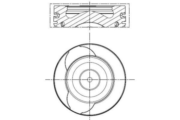 Piston (76.00MM-STD)  Dacia Dokker (11.2012->)  KING PISTON 18-8092818