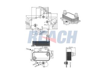 Motor Yağ Soğutucu  SAGEM 34115  55273044 55230792 55230793 55235062 55236720
