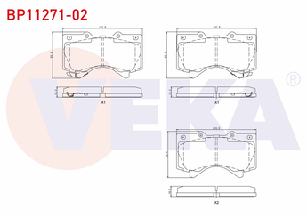 Fren Disk Balata Ön VEKA BP11271-02  