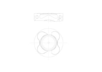 Piston (84.00MM-STD)  NÜRAL 87-70207-STD  11257792745 11 25 7 792 745 11257792746 11 25 7 792 746 7792745 7792746