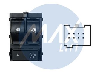 Cam Açma Düğmesi Ön Sol BRUCKE 735536943  735536943 735536941