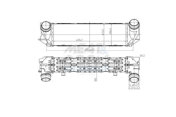 Turbo Radyatörü  BMW 5 Serisi Sedan (F10)(08.2010->)  BMW ORJINAL 1711 7 618 768