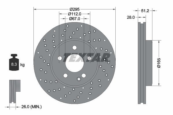Fren Disk Ayna Ön Sağ ve Sol Mercedes CLA -Serisi (BM117)(03.2013->)  MERCEDES ORJINAL A246421251207