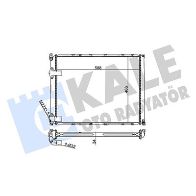 Su Radyatörü  Renault Safrane (B54)(09.1996->)  KALE 208700